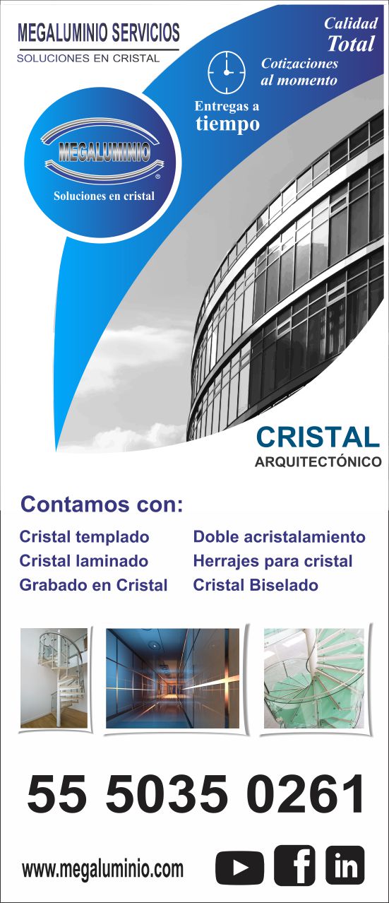 Promocional para empresa de vidrio