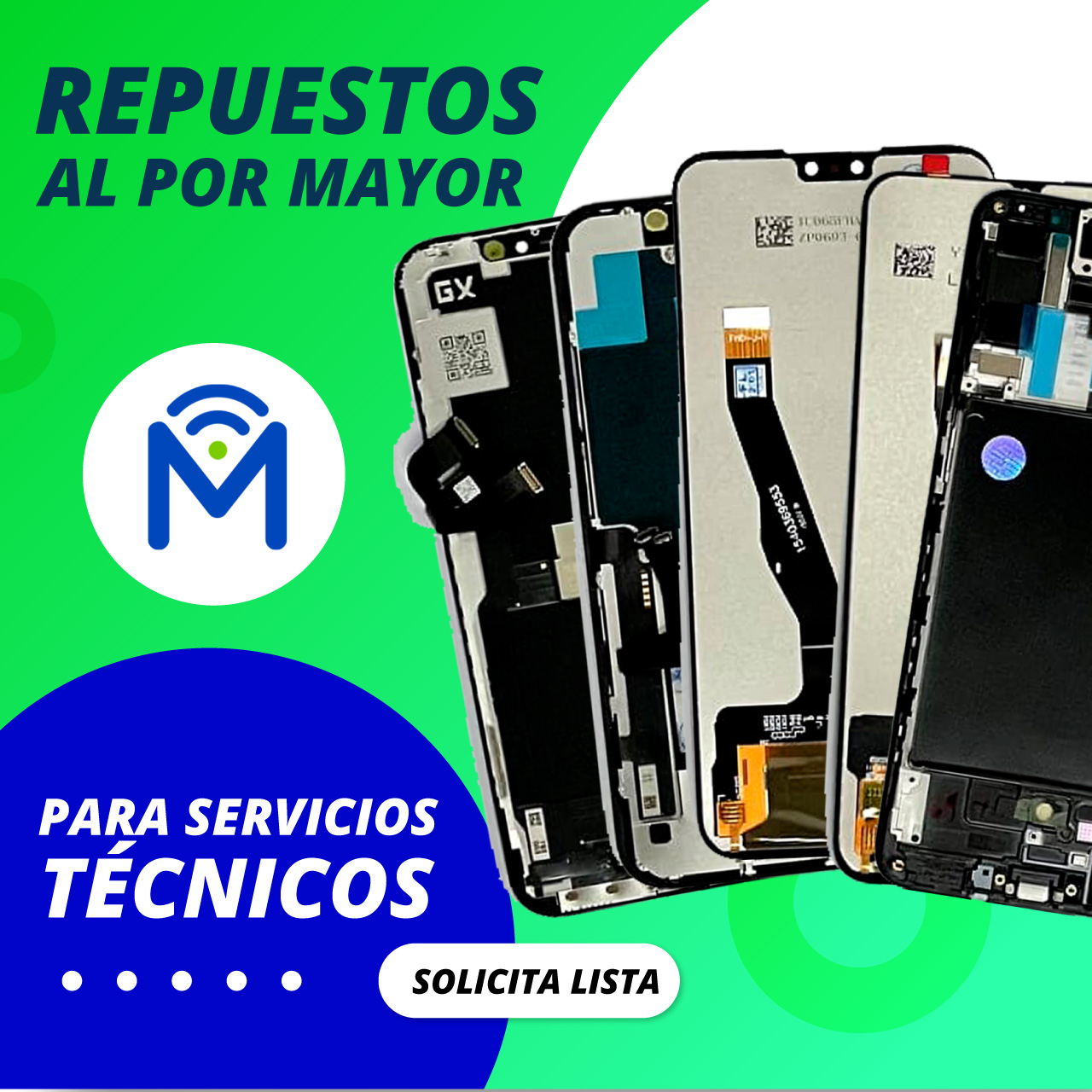 Imagen para empresa comercializadora de repuestos de celulares